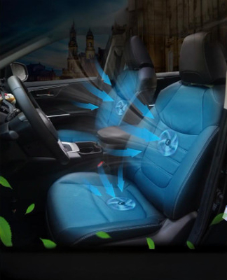Toyota Ventilation Microfiber Leather Heated Car Seat Cover Pad Automobile Supplies